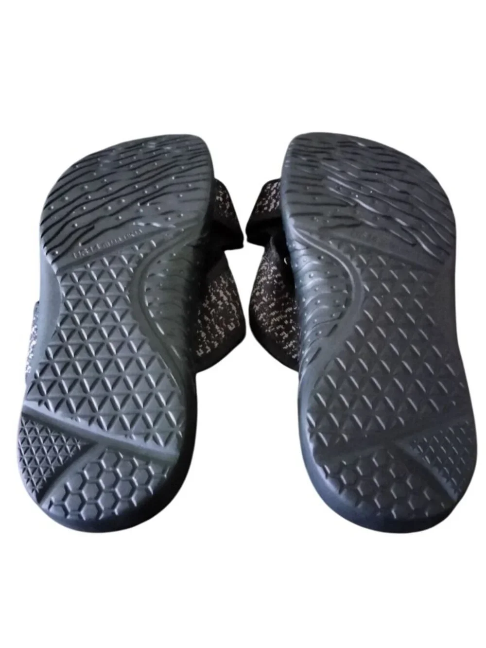 Oncai Mens Size 14 Sandals Slide Cross Band Fabric Leather Arch Support Slippers